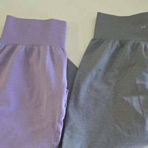 NVGTN Purple and Gray Leggings